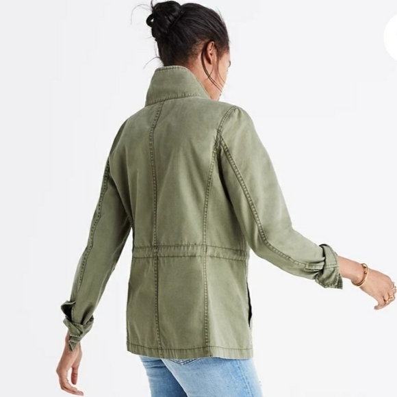 NEW Madewell | Olive Green Utility Jacket - Picture 4 of 11
